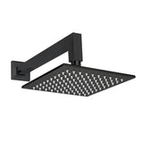 ThermaSol Rainhead Shower Fixture with Arm, Sqaure