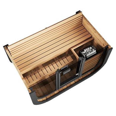 SaunaLife Cube Series Outdoor Sauna, 3 Person