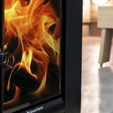 Harvia Linear GreenFlame Series 22 Wood Sauna Stove with Water Tank, 15.7kW