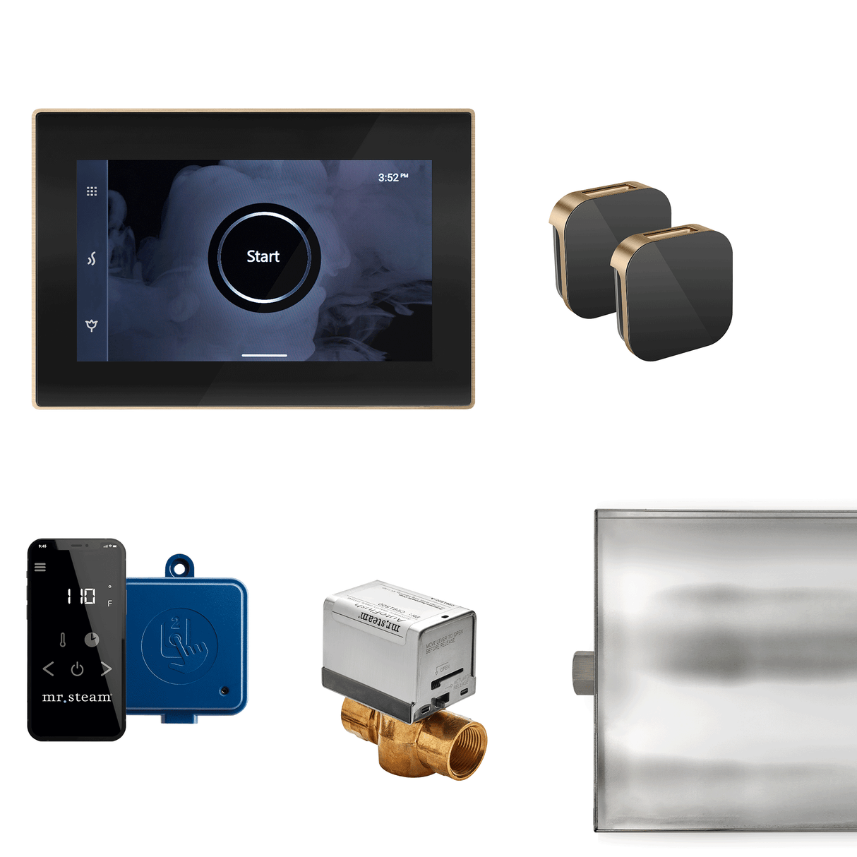Mr.Steam XButler Max Aroma Glass Steam Shower Control Package