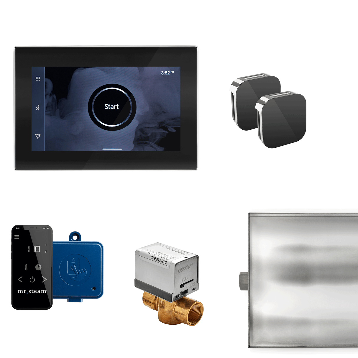 Mr.Steam XButler Max Aroma Glass Steam Shower Control Package