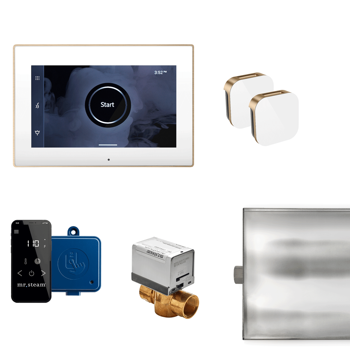 Mr.Steam XButler Max Aroma Glass Steam Shower Control Package