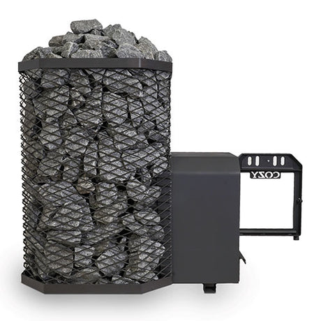 Cozy Heat Cozy Series Thru-Wall Wood Burning Sauna Heater Stove, 12kW