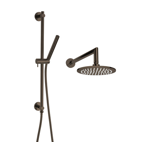 ThermaSol Complete Rain Shower Fixture Package, Round