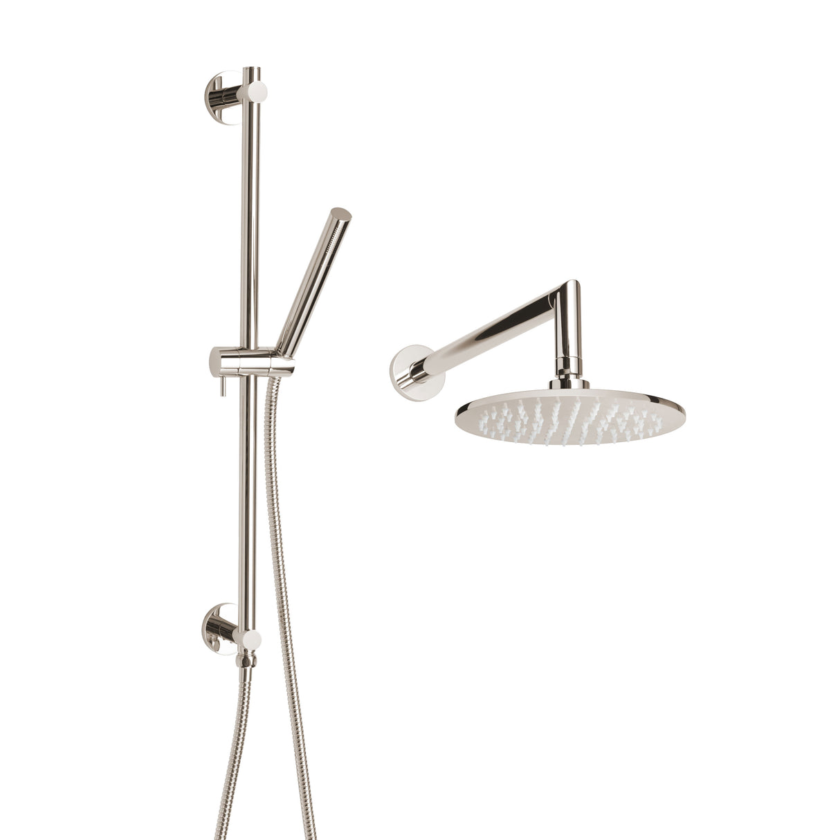 ThermaSol Complete Rain Shower Fixture Package, Round