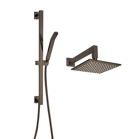 ThermaSol Complete Rain Shower Fixture Package, Round