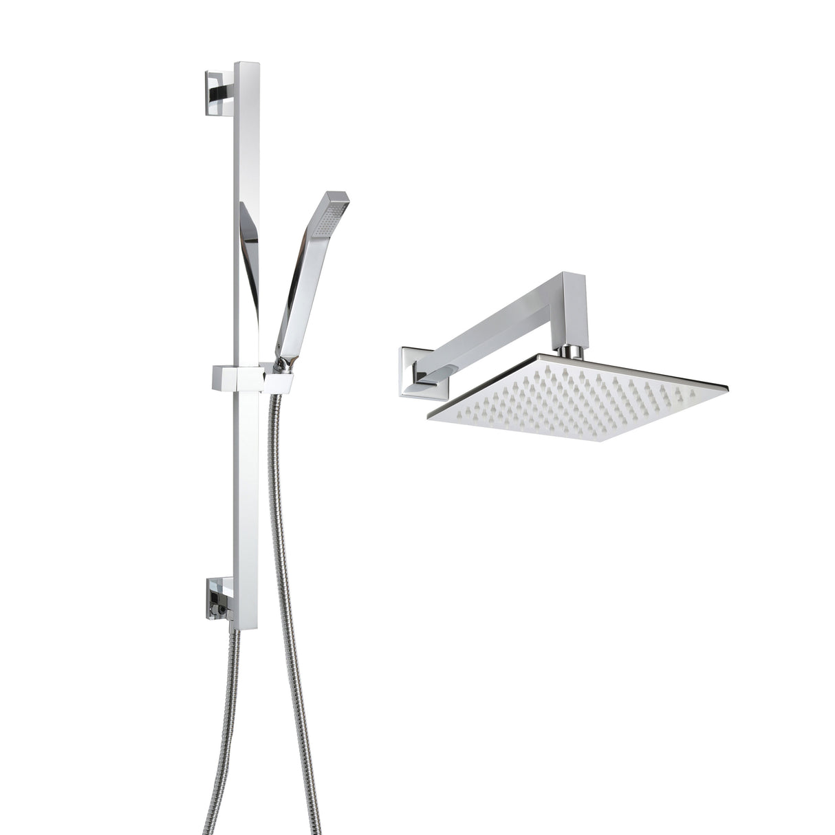 ThermaSol Complete Rain Shower Fixture Package, Round