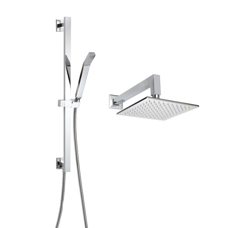 ThermaSol Complete Rain Shower Fixture Package, Round