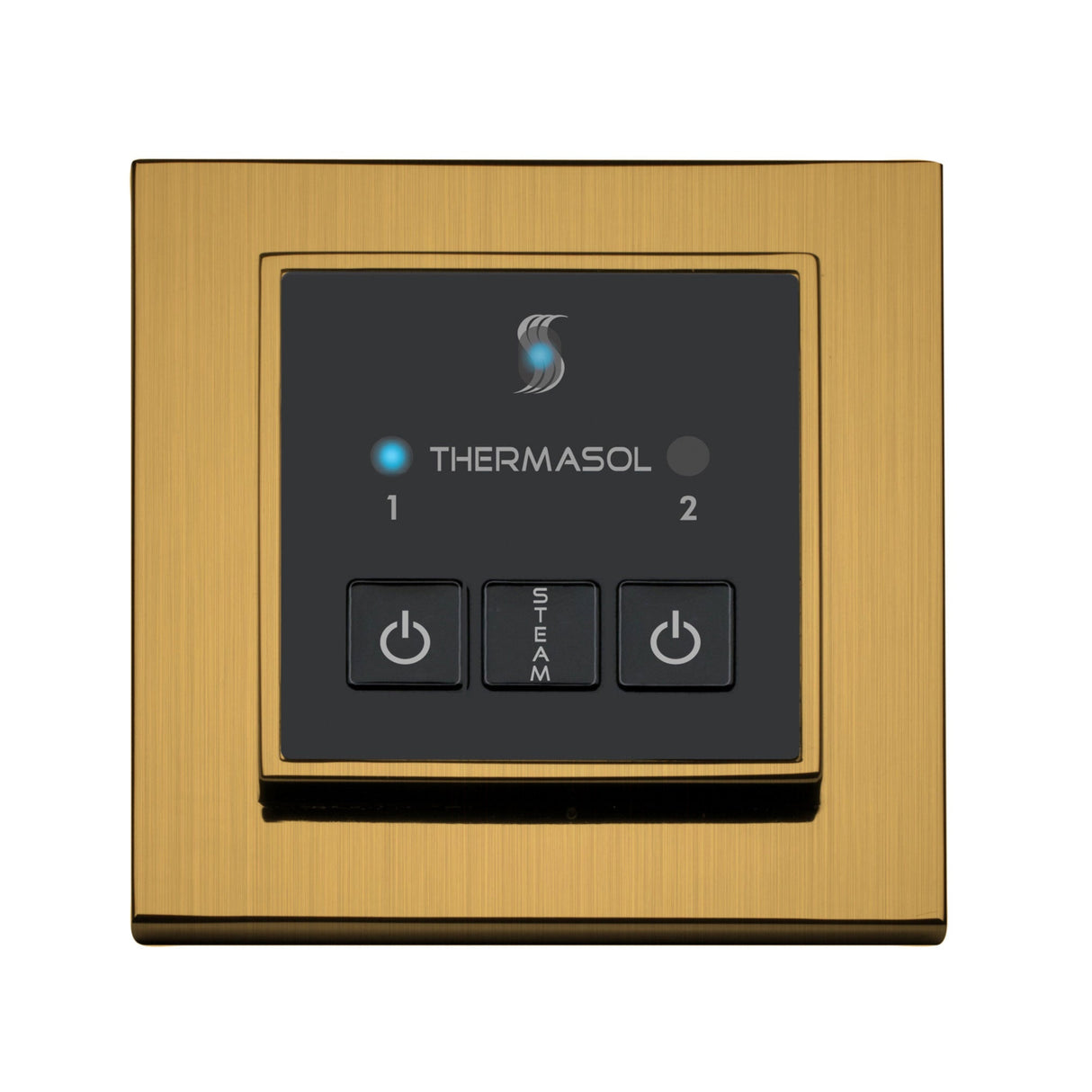 ThermaSol Easy Start Series Steam Shower Control, Modern Recessed Square