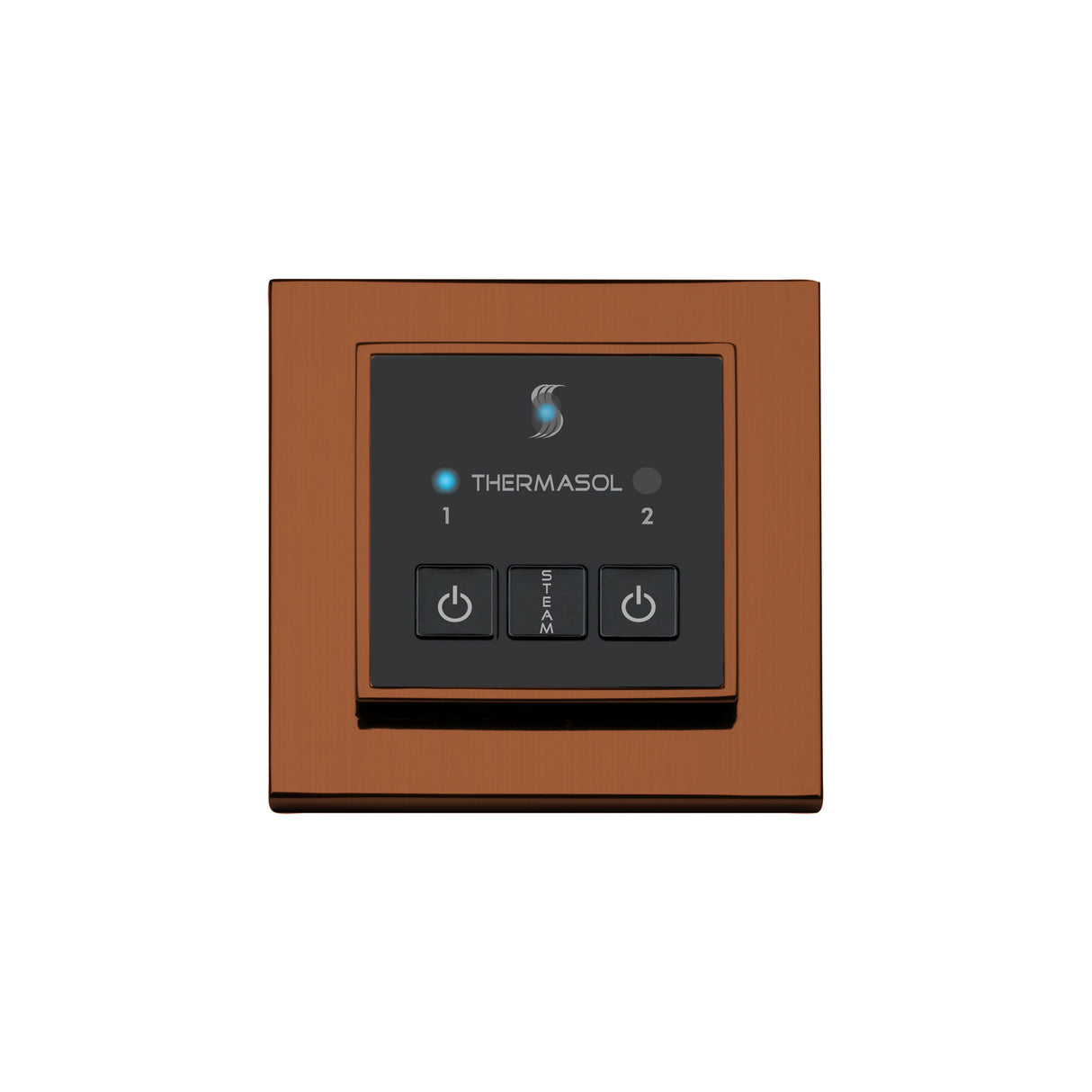 ThermaSol Easy Start Series Steam Shower Control, Modern Recessed Square