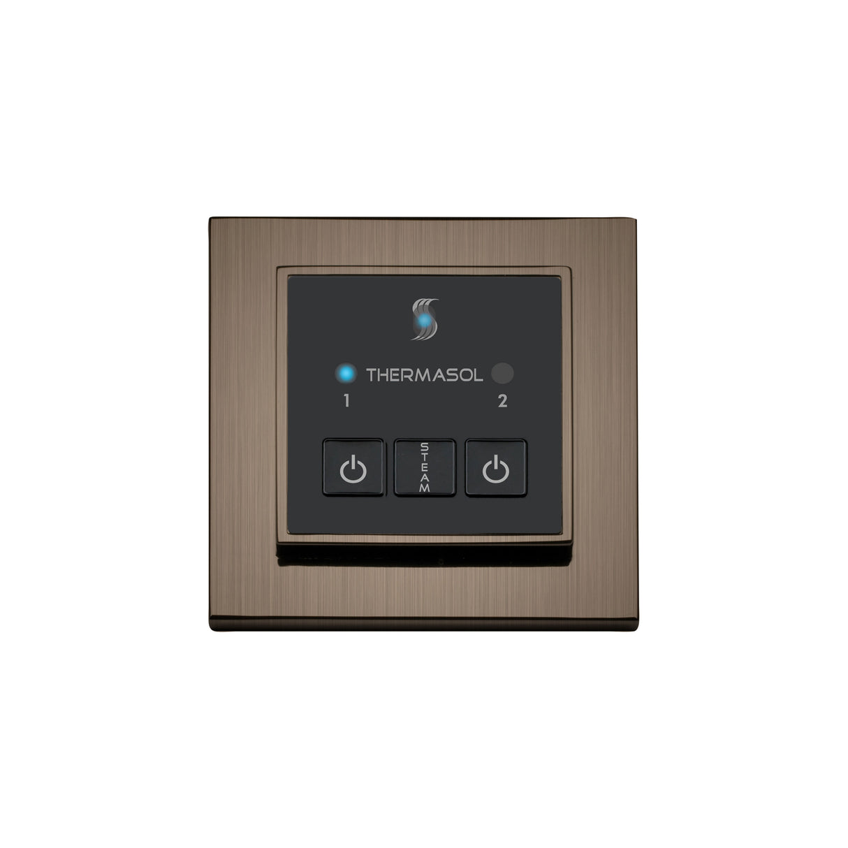 ThermaSol Easy Start Series Steam Shower Control, Modern Recessed Square
