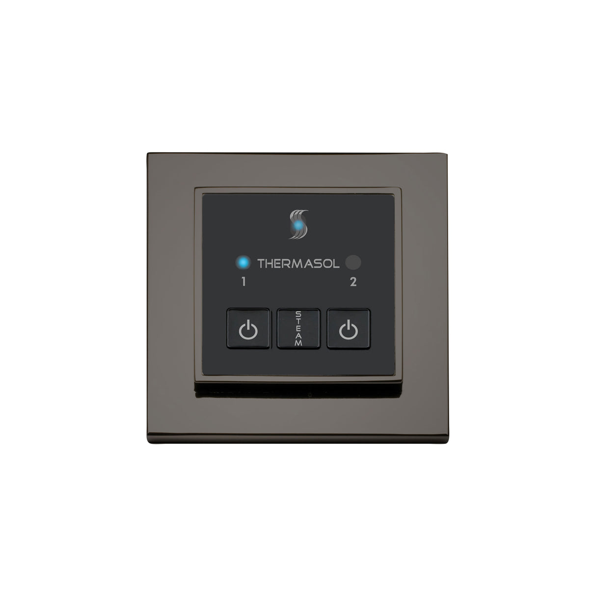 ThermaSol Easy Start Series Steam Shower Control, Modern Recessed Square
