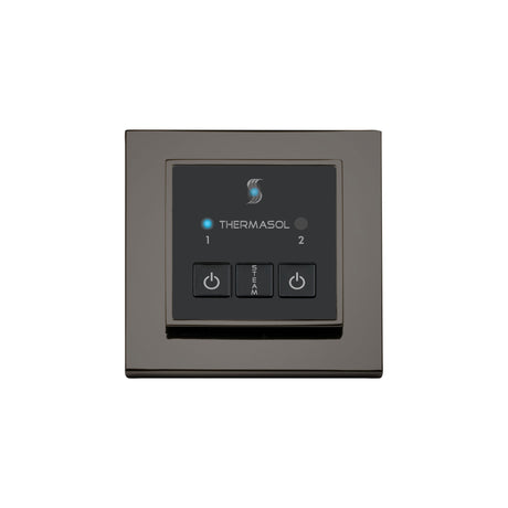 ThermaSol Easy Start Series Steam Shower Control, Modern Recessed Square