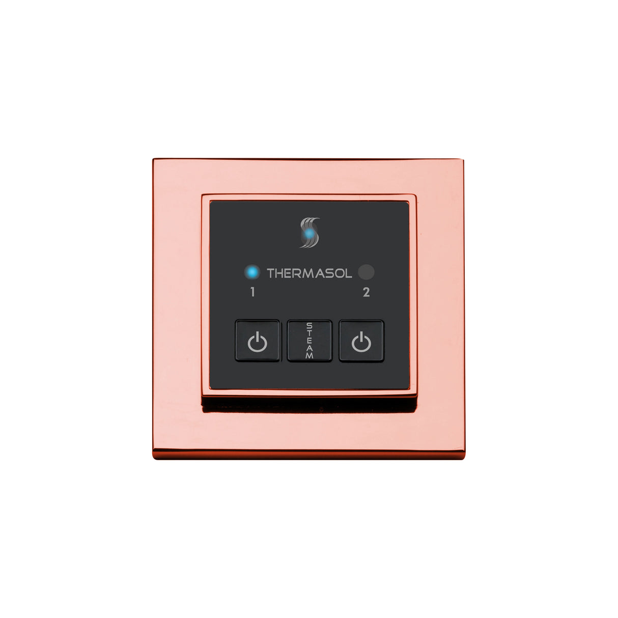 ThermaSol Easy Start Series Steam Shower Control, Modern Recessed Square