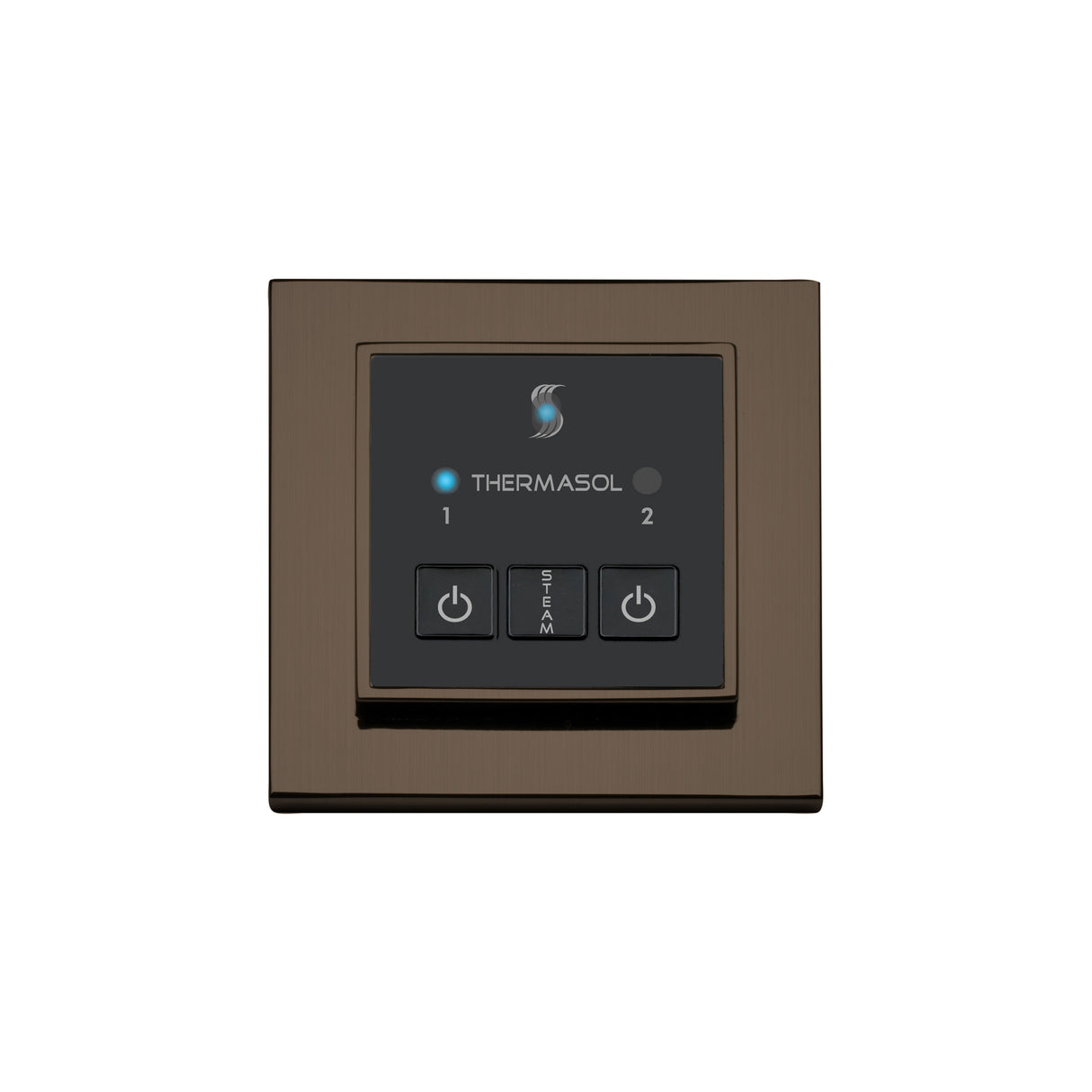 ThermaSol Easy Start Series Steam Shower Control, Modern Recessed Square