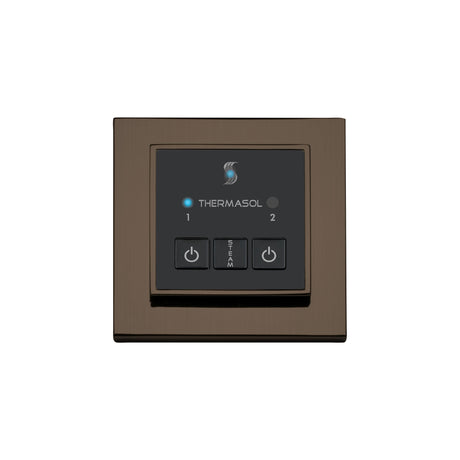 ThermaSol Easy Start Series Steam Shower Control, Modern Recessed Square