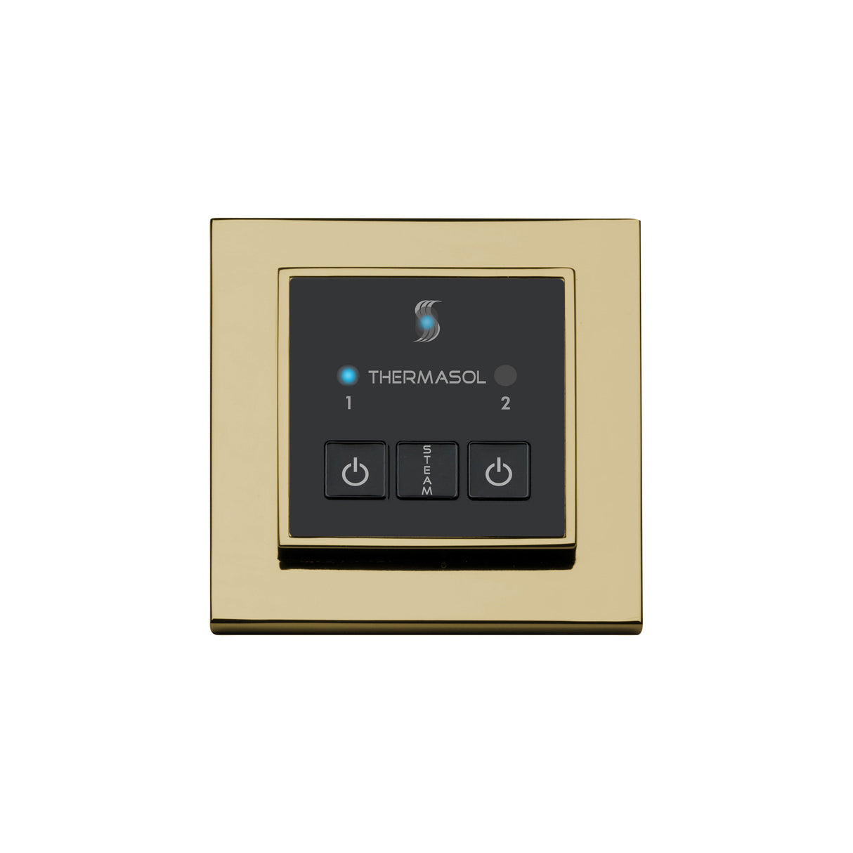 ThermaSol Easy Start Series Steam Shower Control, Modern Recessed Square