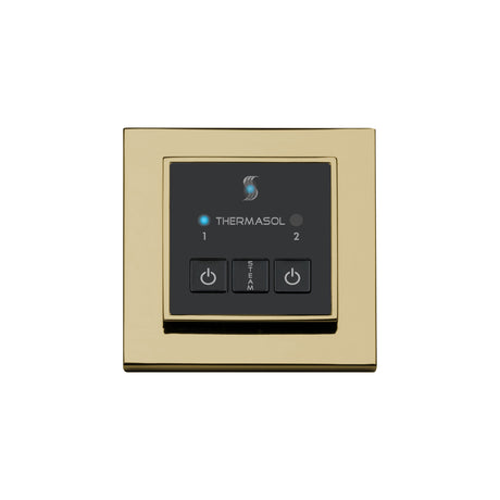 ThermaSol Easy Start Series Steam Shower Control, Modern Recessed Square