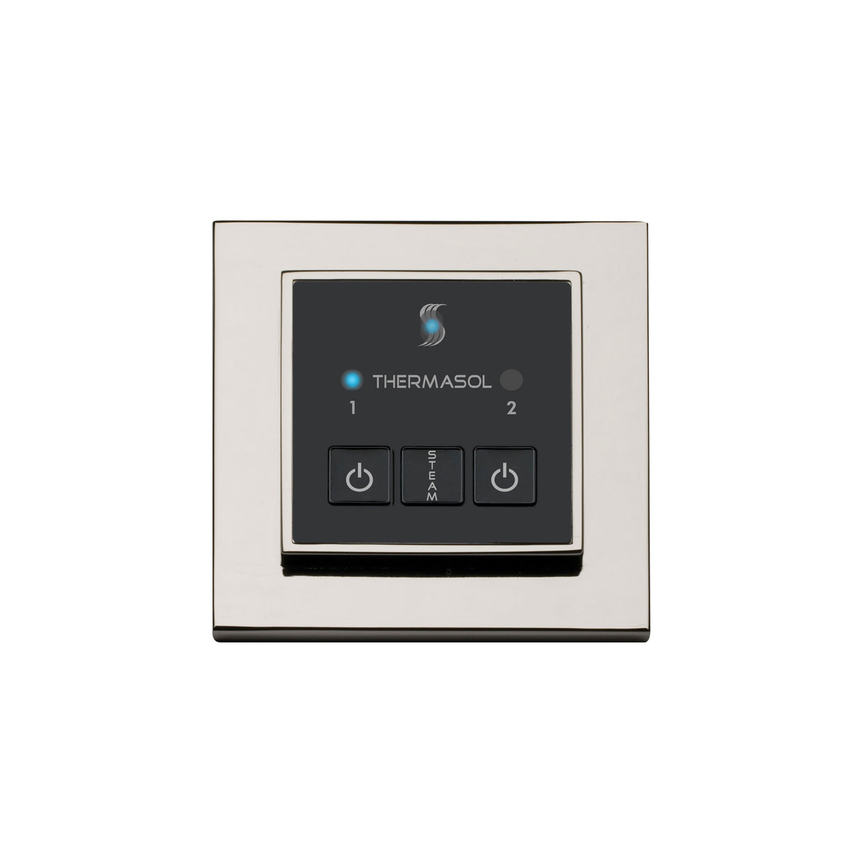 ThermaSol Easy Start Series Steam Shower Control, Modern Recessed Square