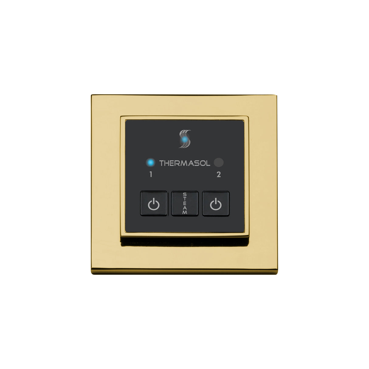 ThermaSol Easy Start Series Steam Shower Control, Modern Recessed Square