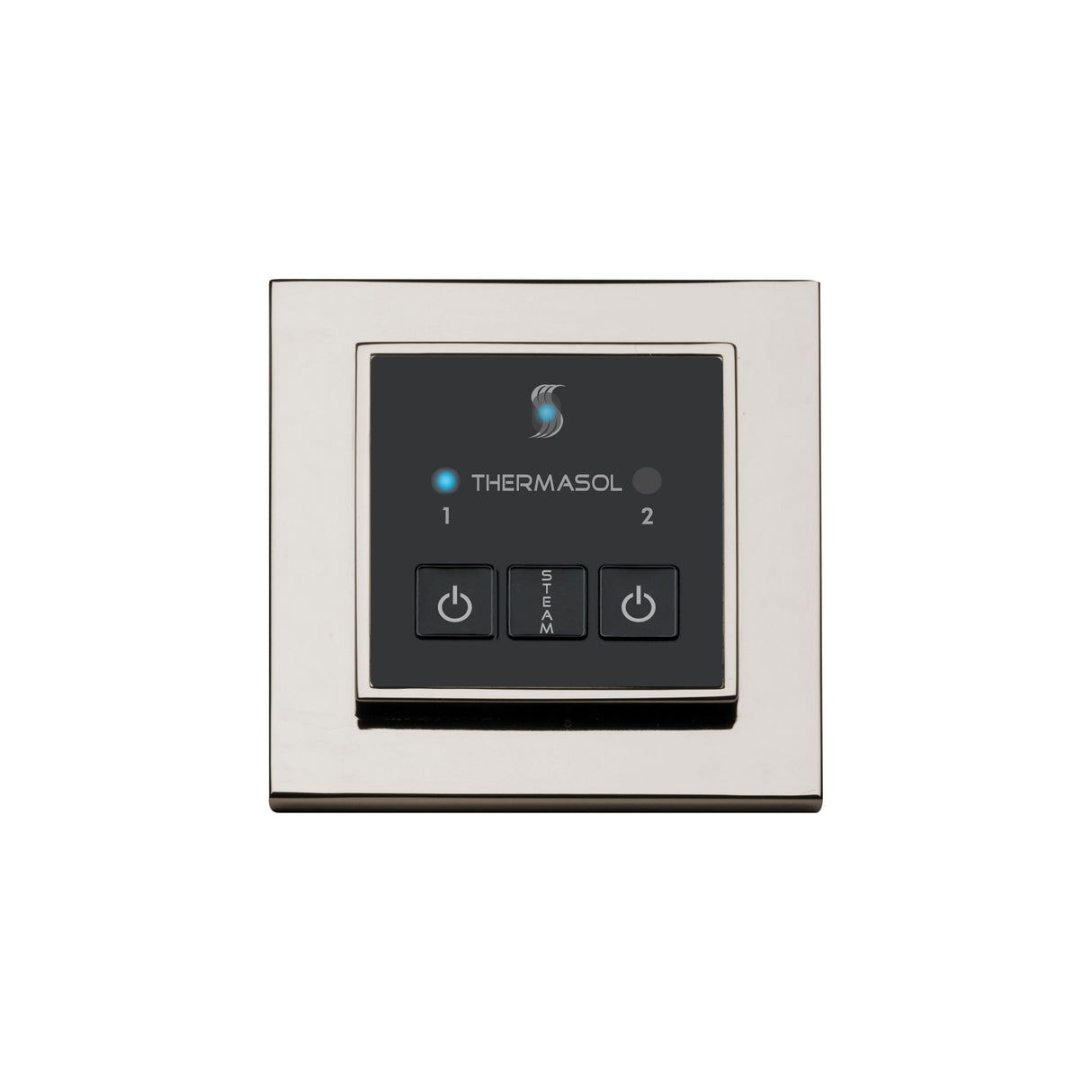 ThermaSol Easy Start Series Steam Shower Control, Modern Recessed Square