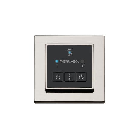 ThermaSol Easy Start Series Steam Shower Control, Modern Recessed Square