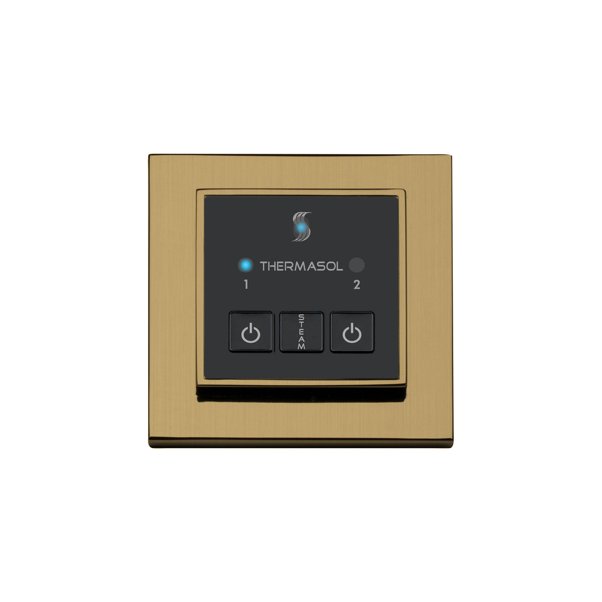 ThermaSol Easy Start Series Steam Shower Control, Modern Recessed Square