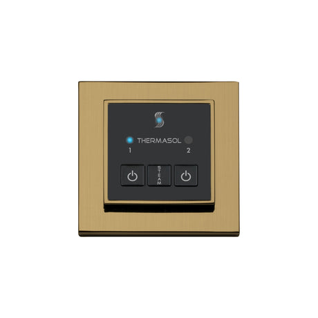 ThermaSol Easy Start Series Steam Shower Control, Modern Recessed Square