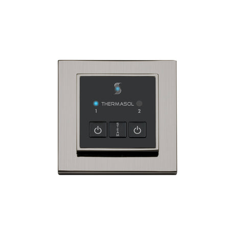 ThermaSol Easy Start Series Steam Shower Control, Modern Recessed Square