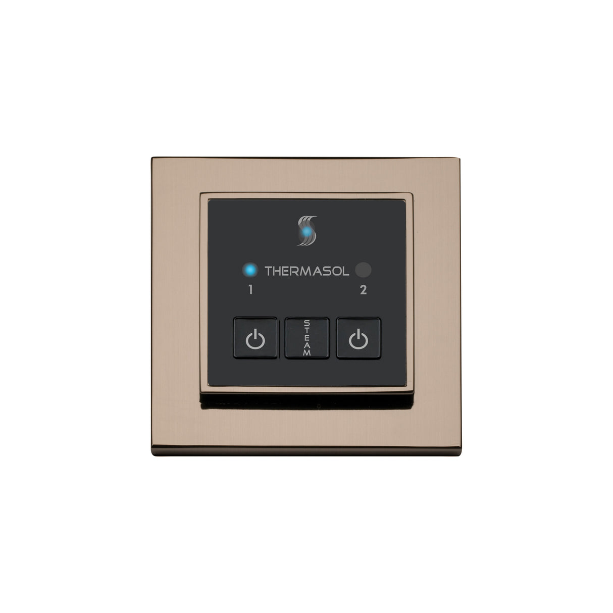 ThermaSol Easy Start Series Steam Shower Control, Modern Recessed Square