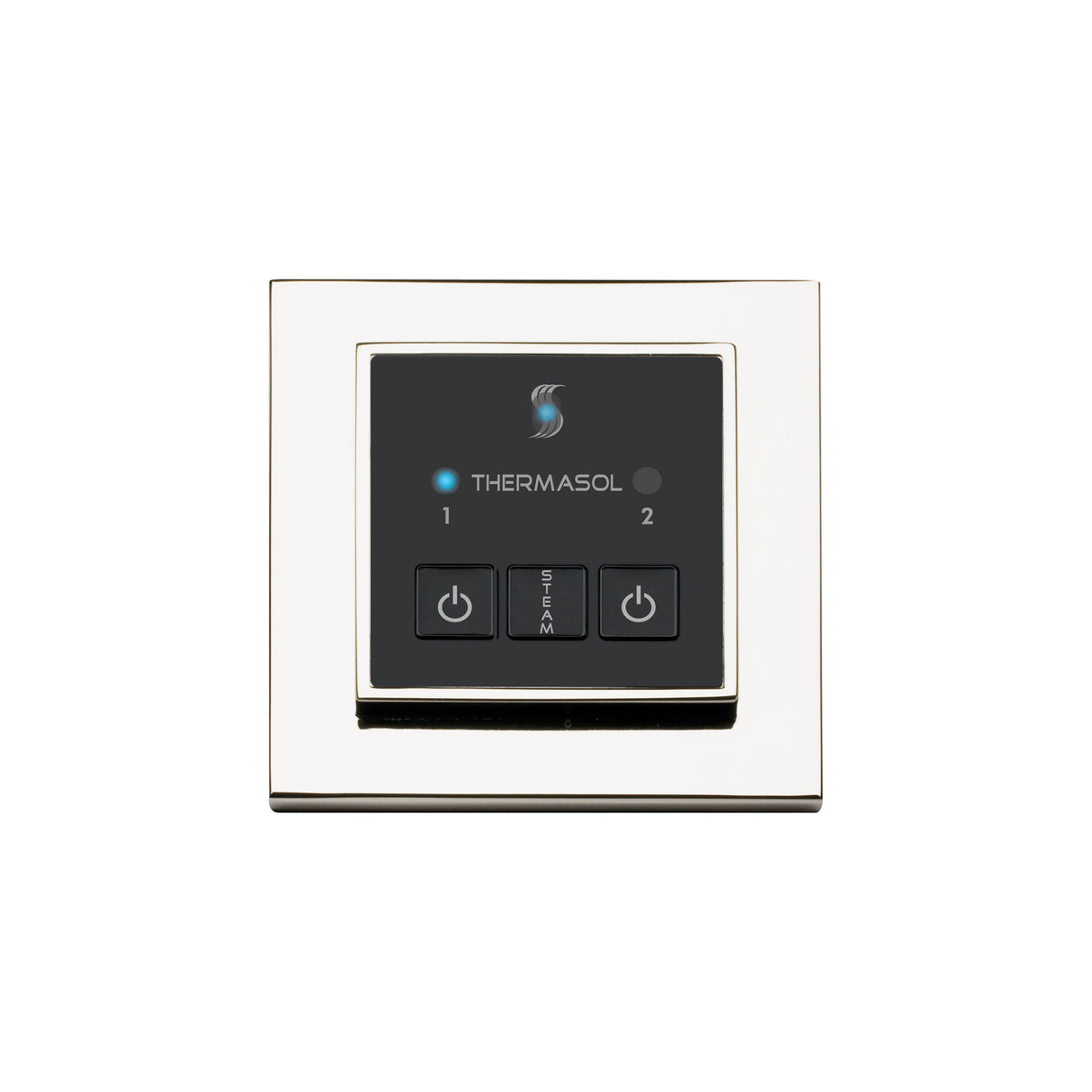 ThermaSol Easy Start Series Steam Shower Control, Modern Recessed Square