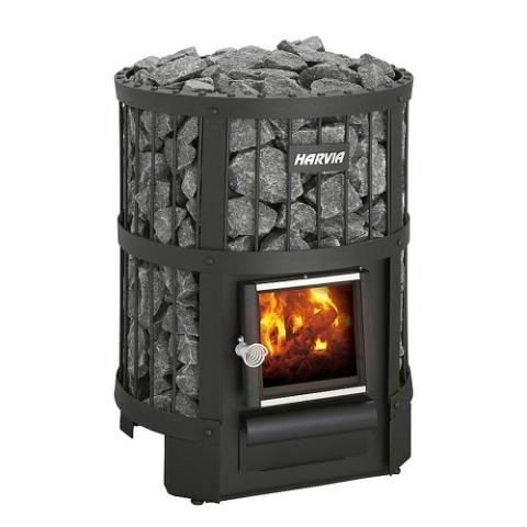 Harvia Legend 150 Deluxe WH Wood Burning Sauna Stove Package, 16kW