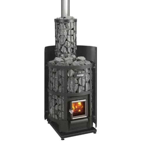 Harvia Legend 150 Deluxe WH Wood Burning Sauna Stove Package, 16kW
