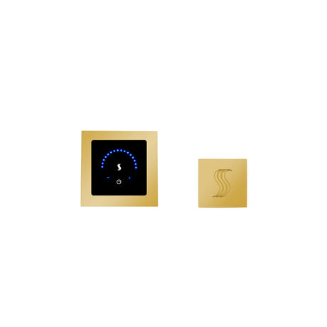 ThermaSol MicroTouch Steam Shower Control with SteamVection Steamhead Kit, Square