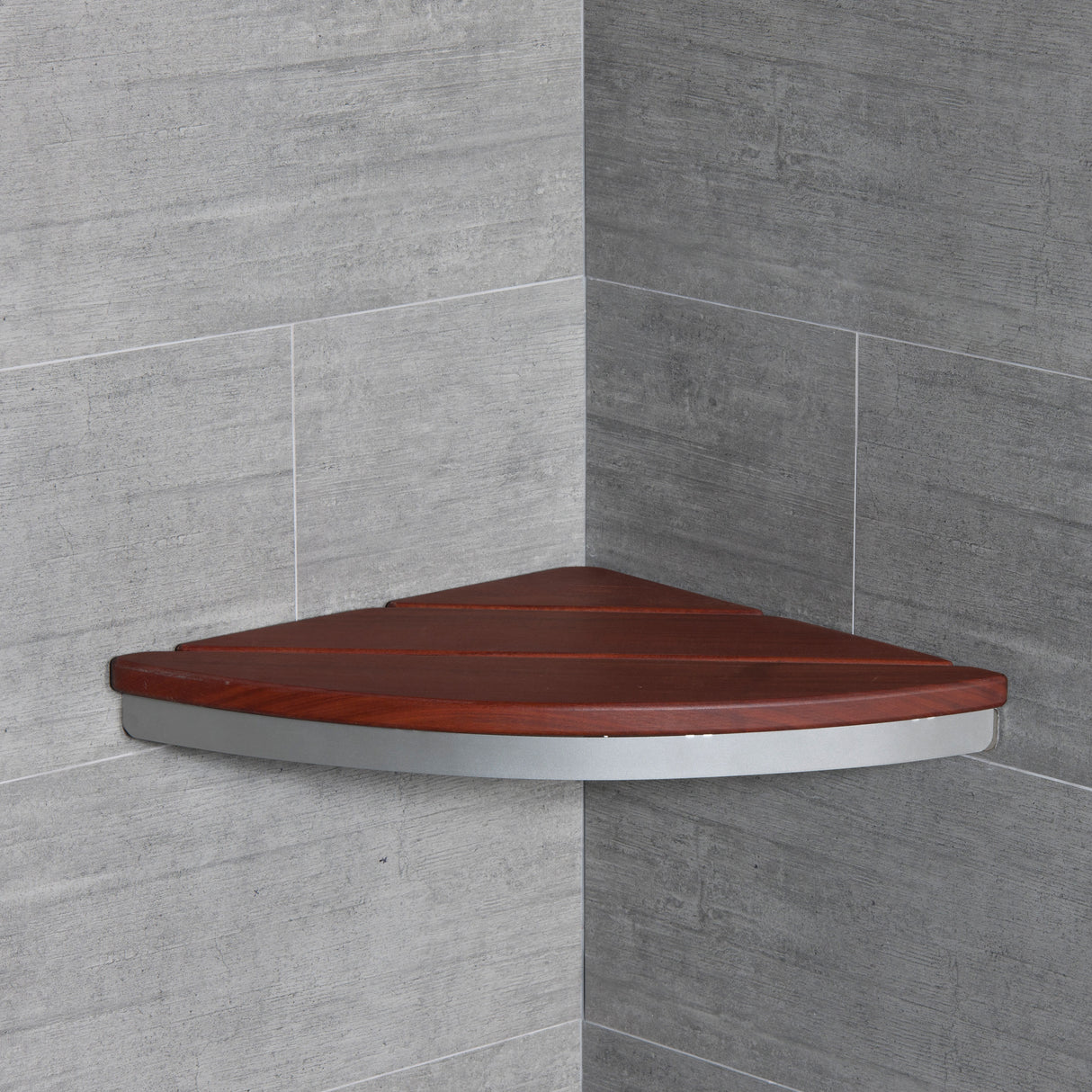 ThermaSol Bamboo Corner Shower Seat
