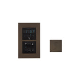 ThermaSol Signature Steam Shower Modern Recessed Control with SteamVection Steamhead Kit, Square