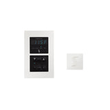 ThermaSol Signature Steam Shower Modern Recessed Control with SteamVection Steamhead Kit, Square