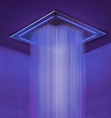ThermaSol HydroVive 14" Light, Sound, and Rain Shower System, Square