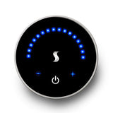 ThermaSol MicroTouch Series Steam Shower Control, Contemporary Flushmount Round