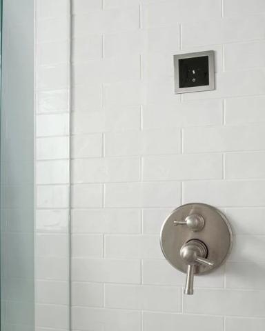 ThermaSol MicroTouch Series Steam Shower Control, Modern Recessed Square