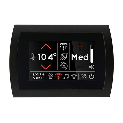 ThermaSol SignaTouch Series 5" Smart Touchscreen Steam Shower Control, Modern Recessed