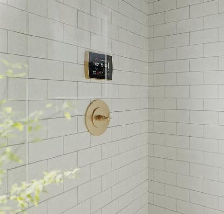 ThermaSol SignaTouch Series 5" Smart Touchscreen Steam Shower Control, Contemporary Flushmount