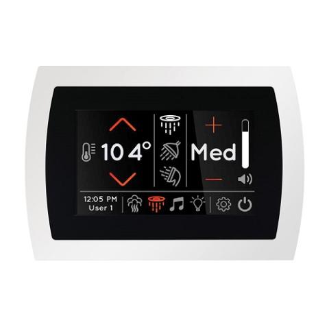 ThermaSol SignaTouch Series 5" Smart Touchscreen Steam Shower Control, Modern Recessed