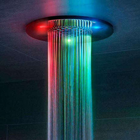 ThermaSol Serenity 10" Light, Sound, and Rain Shower System, Round