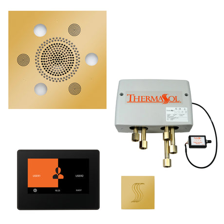 ThermaSol ThermaTouch 7" Control Serenity Rainhead Total Steam Shower Package, Square