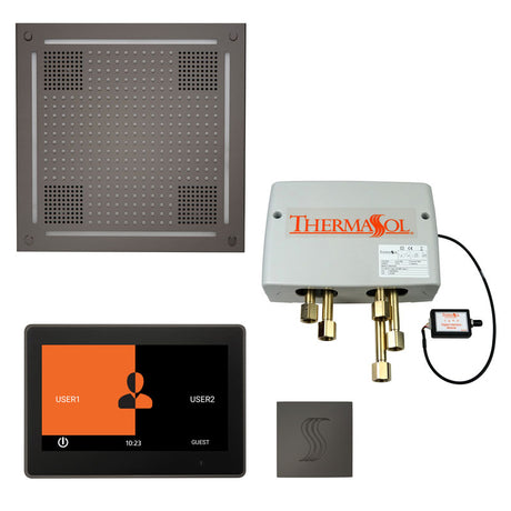 ThermaSol ThermaTouch 10" Control HydroVive 18" Rainhead Total Steam Shower Package
