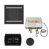 ThermaSol SignaTouch 5" Control HydroVive 14"in Rainhead Total Steam Shower Package, Square