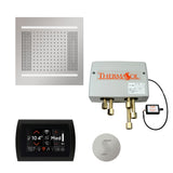 ThermaSol SignaTouch 5" Control HydroVive 14"in Rainhead Total Steam Shower Package, Square
