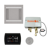 ThermaSol SignaTouch 5" Control HydroVive 14"in Rainhead Total Steam Shower Package, Square