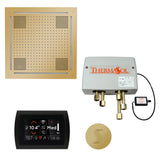 ThermaSol SignaTouch 5" Flushmount Control HydroVive 18"in Rainhead Total Steam Shower Package